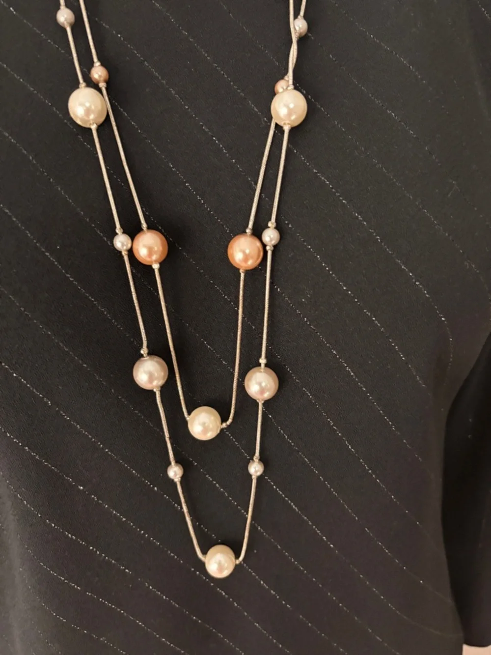 Vintage Woman’s Pin Stripe Pencil Skirt and Matching Top - Picture 5 of 5